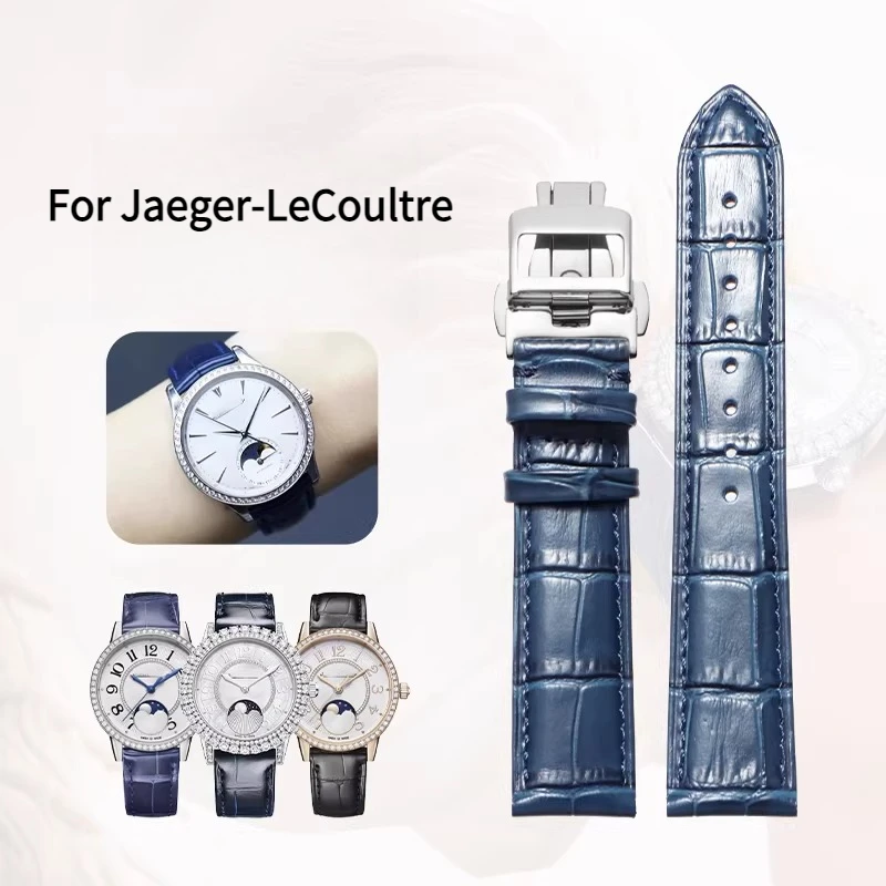 Leather watch strap for the original Jaeger-LeCoultre REVERSO RENDEZ-VOUS MASTER CONTROL MASTER ULTRA THIN Cowhide watchband