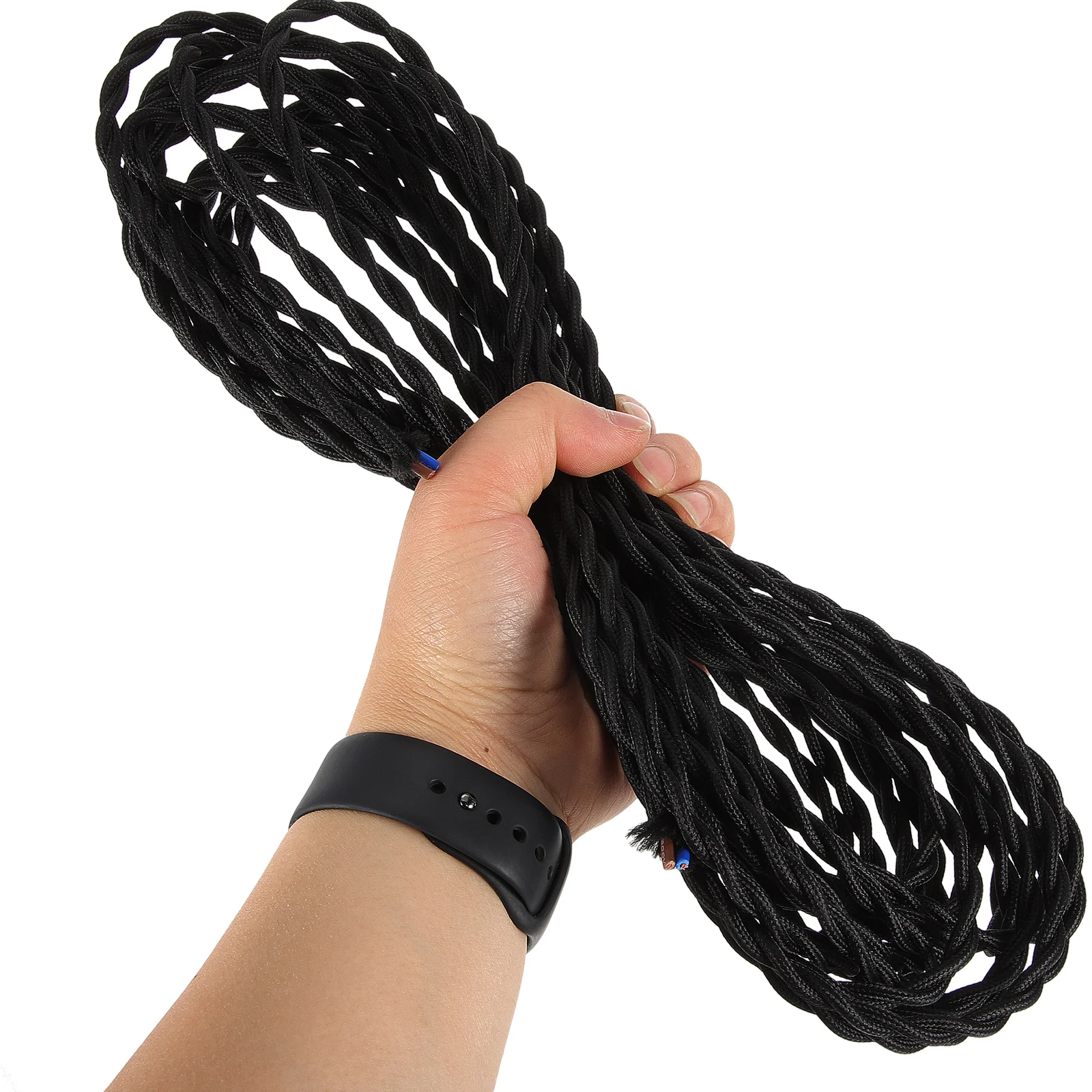 

1 Roll DIY Lamp Cord Twisted Copper Electrical Wire Replacement for Chandelier Parts Style Lamp Replacement