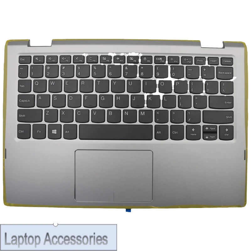 

Американская английская клавиатура, минеральный серый верхний чехол, упор для рук, чехол для Lenovo Ideapad Yoga 330 11 Flex 6 11IGM 5CB0Q81387