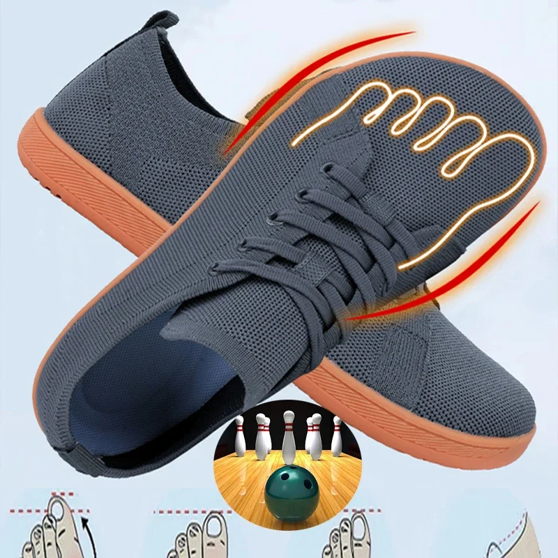 

Men's and Women's Bowling Shoes Wide Palm Barefoot Fitness Shoes Couple Leisure Sports Walking Shoes Outdoor Bicycle