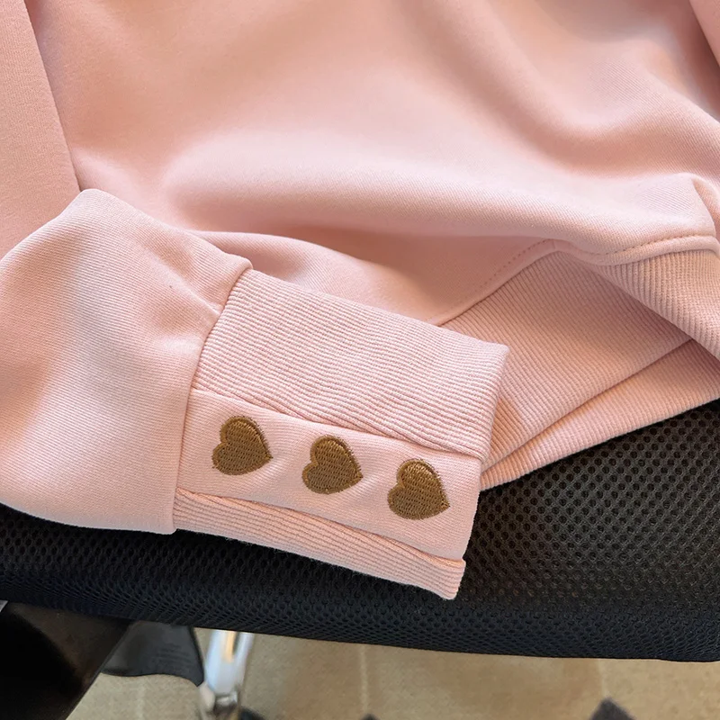 الأمريكية Sle طويلة Sve جولة Ne المطرزة البلوز المرأة الخريف جديد بسيط مباراة السيدات مكافحة الشيخوخة الأعلى