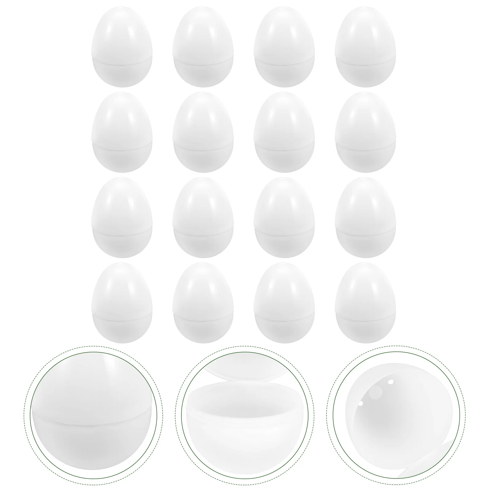 

16 Pcs Egg Surprise Gift Storage Eggshell Empty Openable Easter Supplies Fake Plaything Candy