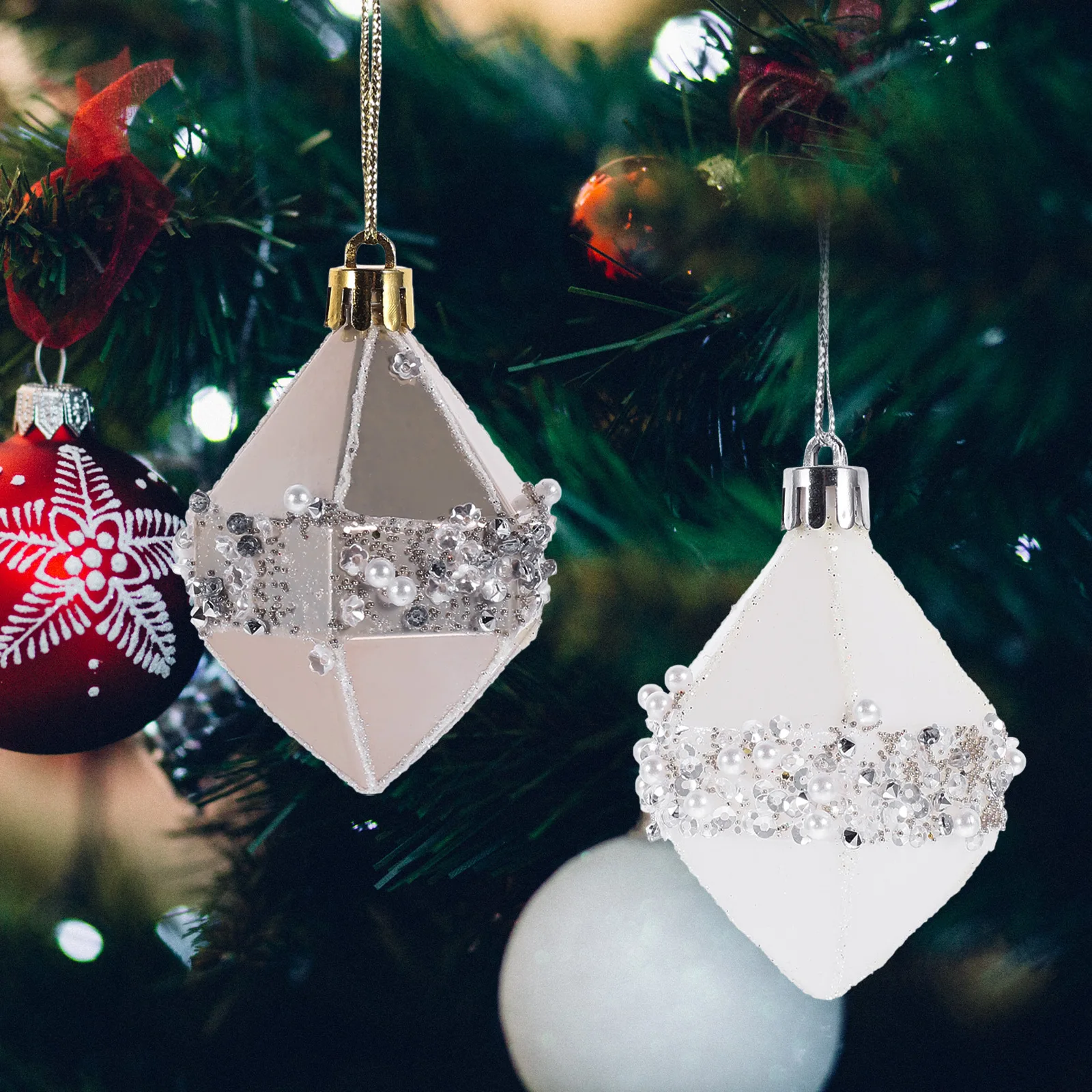 

3pcs Christmas Hanging Ornaments PVC Decorations for Fireplace Table Party Lovely Cute Xmas Tree Pendants Hanging