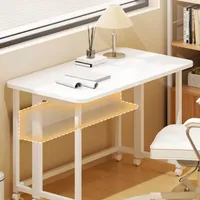 Folding Desk Adjustable Height Computer Table Household Bedroom Bedside Writing Workbench Portable Mobile Office Desk