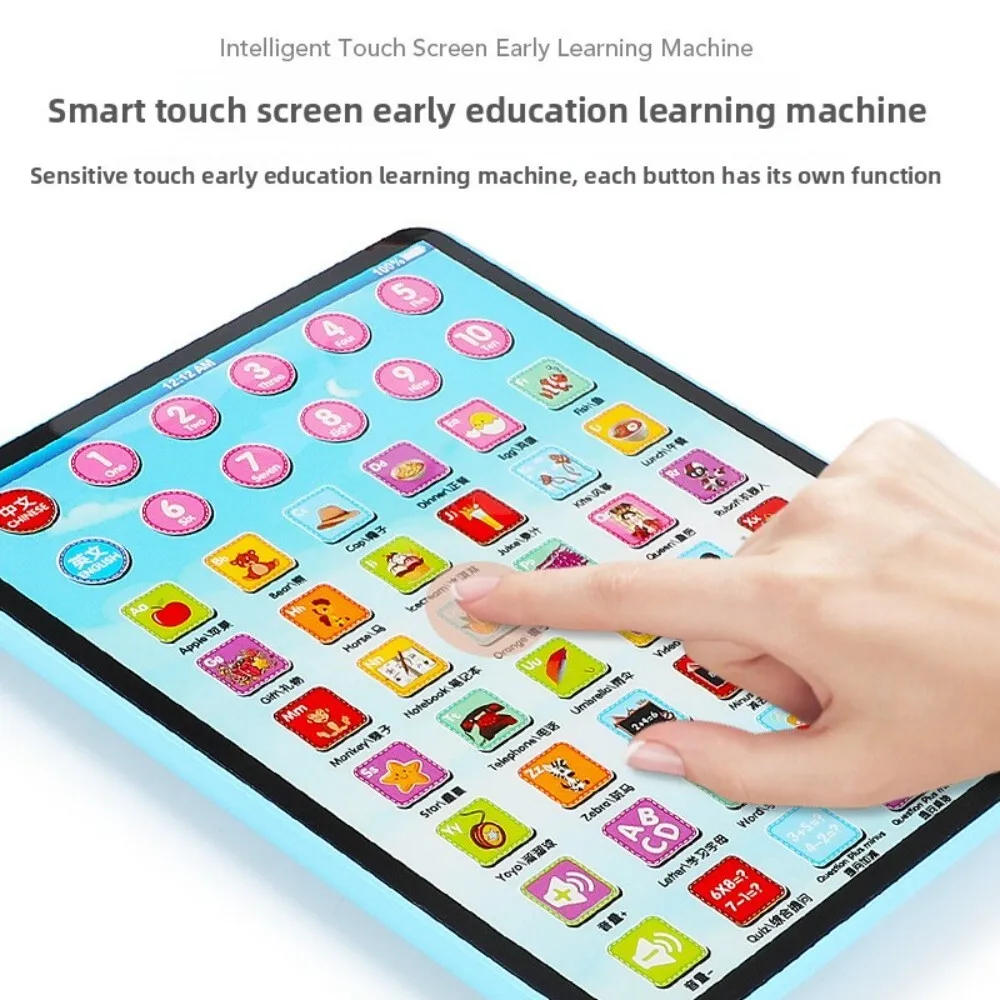 Giocattolo per macchina per l'apprendimento del tablet con touch screen intelligente per bambini, regalo educativo ultra sottile e carino di piccole dimensioni per i bambini