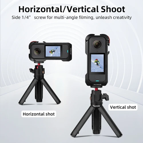 Imagen 2 del producto Estuche Protector Metálico Flymile X4 Air Cage para Insta360 X4 Air, Accesorios para Cámara, Marco de Aleación de Aluminio con Cubierta para Lente