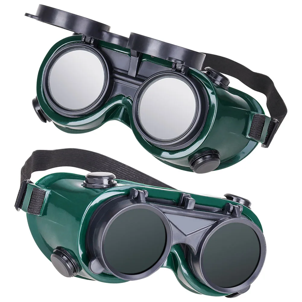 2pcs Glasses Protective Eyewear Wide Shade Welding Goggles For Laboratory Industrial Safety Anti-Scratch Non-Slip