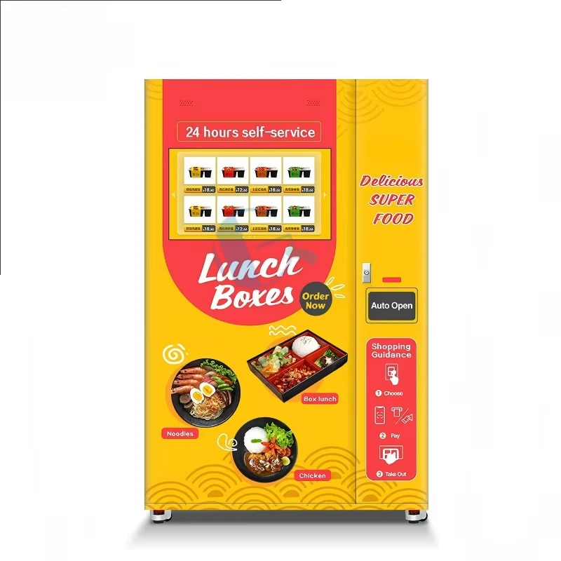 FOODLINE Hot Food Vending Machine Low Power Consumption Automatic Hot Meal Selling Machine For Campus Student Dining Service