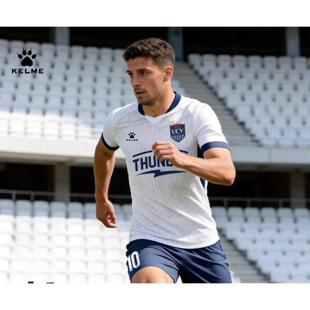 KELME New Summer Men's Short-Sleeve T-Shirt with Cool-Sensation Base Material for Instant Cooling Upon Contact with Skin