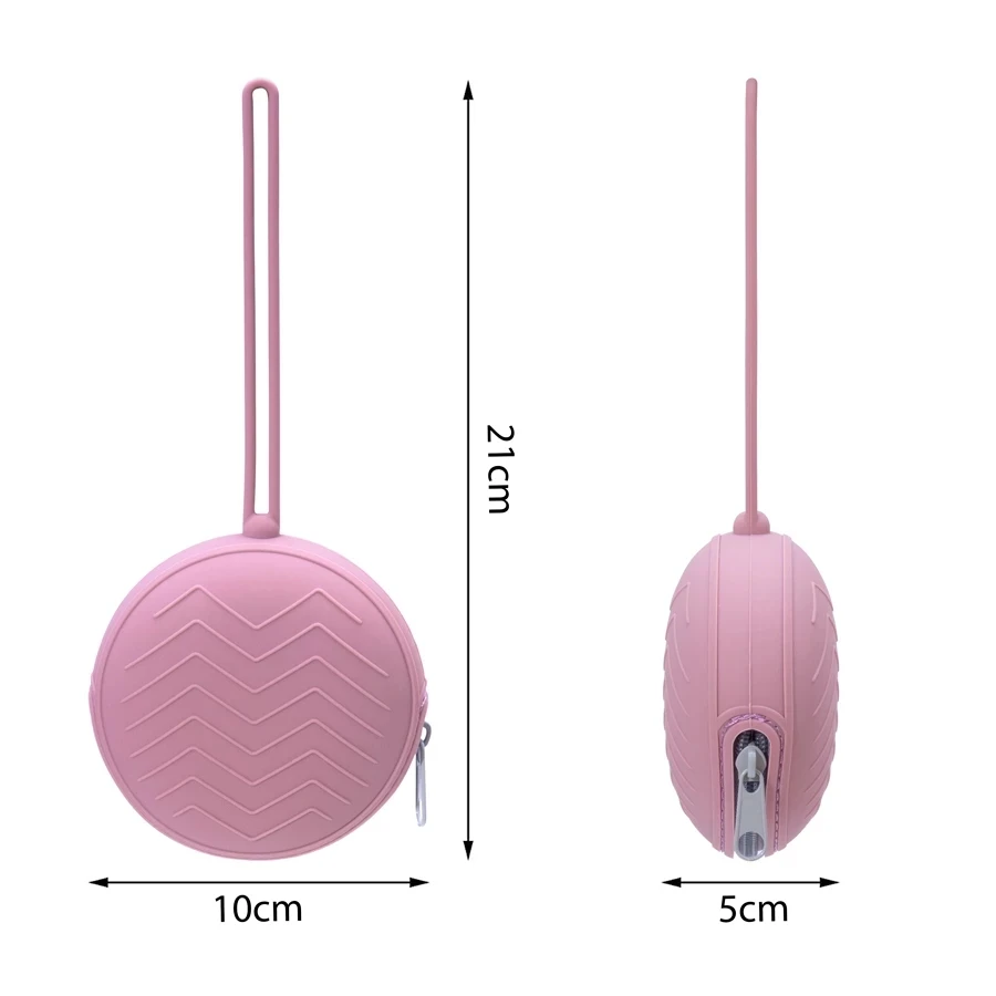 Zipper Silicone Pacifier Box Soother Container Box For Newborns Portable Storage Nipple Holder Teat Attachment Mini Coin Key Bag