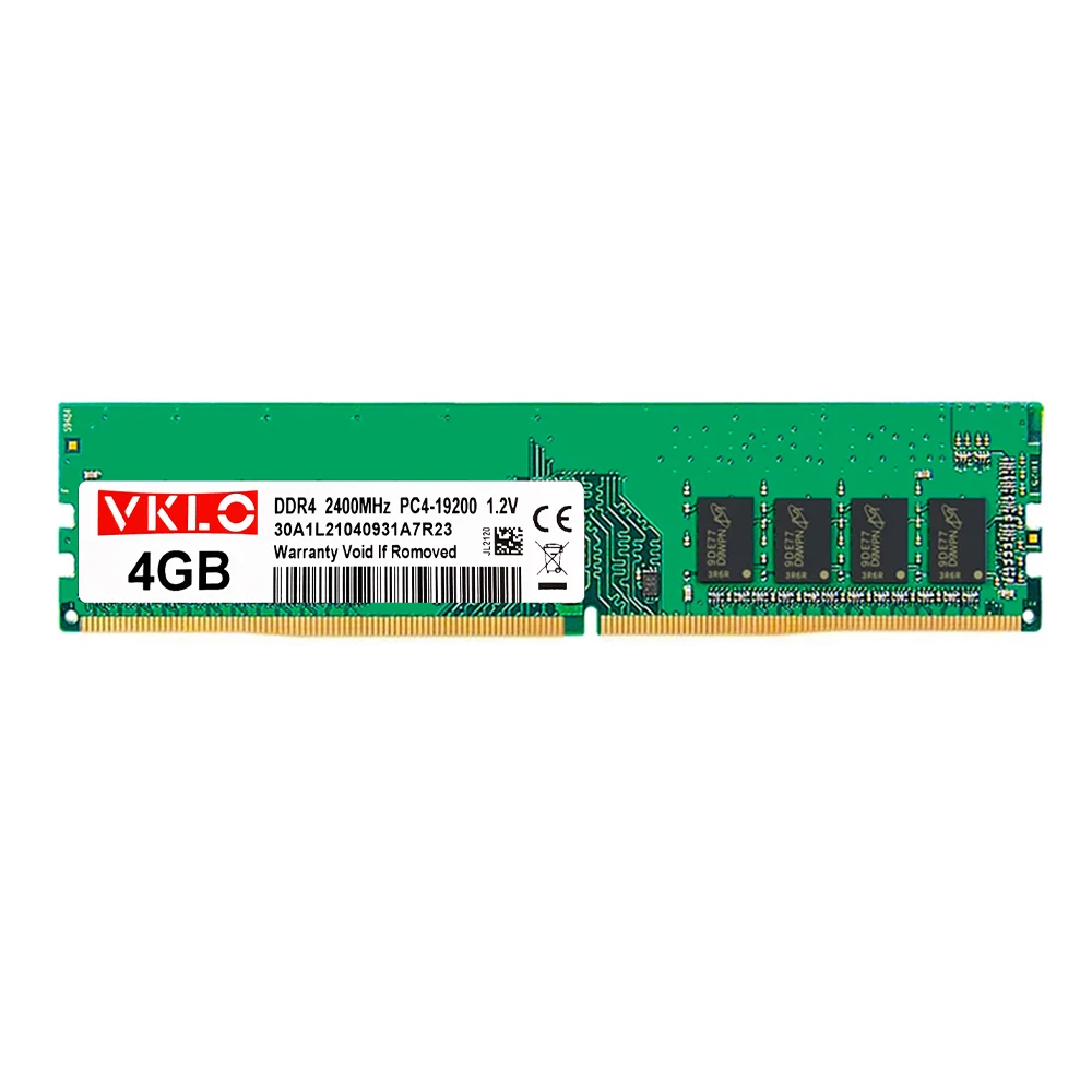 VKLO 50pcs Memory Ram DDR4 4G 8G 16G 32G Desktop Server Memoria 2133 2166 2400 3200MHZ PC4-19200 PC4-21300 288Pin Intel AMD Ram