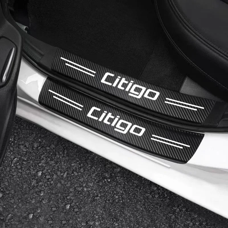 Anti Scratch Sticker Tape Car Door Sill Plate Protector Stickers Anti Scratch Waterproof Tape For Skoda citigo Car Accessorie