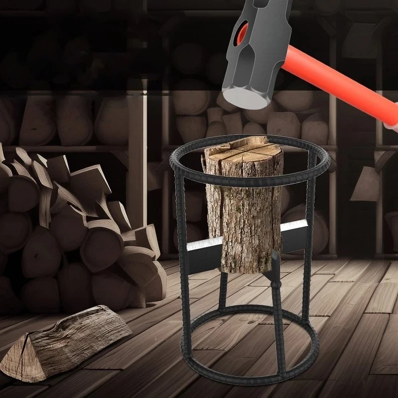 

Efficient Firewood Splitter Iron Wedge Splitting Tool for Log Wood Labor Saving Quick Wood Chopper for Home Garden Outdoor