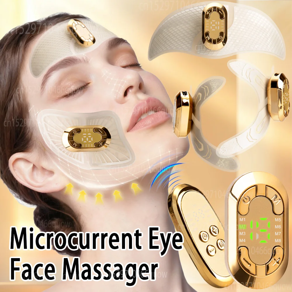 EMS العين الوجه تدليك الجمال محفز العضلات رفع الوجه المضادة للتجاعيد تقليل الهالات السوداء عيون تورم جهاز العناية بالجبين