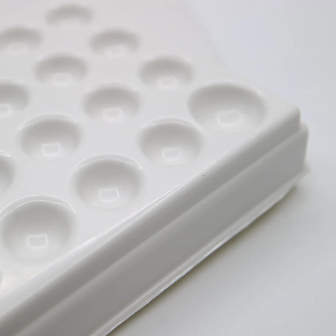 Dental lab 24 Slot plastic Palette Watering Plate mixing plate stain powder mixing tool