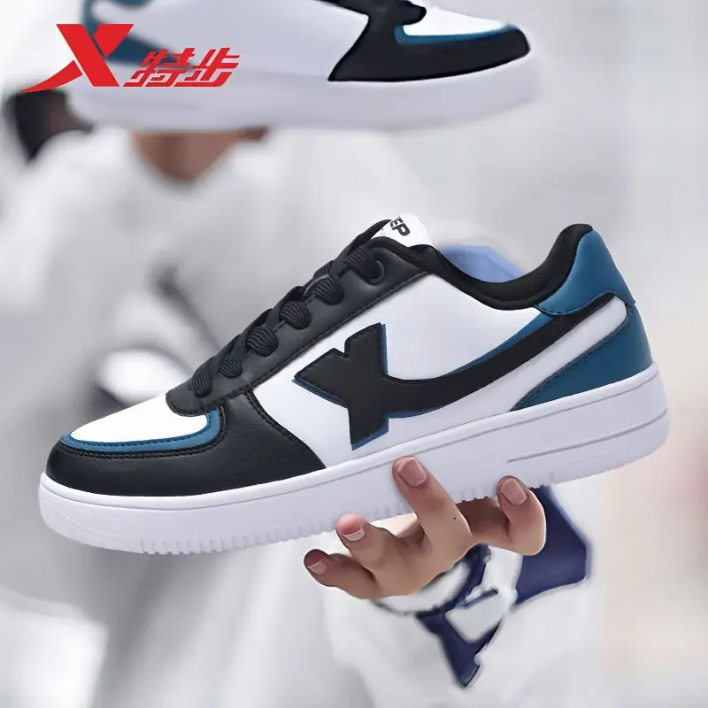 Xtep Men's Shoes Authentic Summer New 2023 Low-top Casual Sneakers Official Website Genuine Soft-soled Light Sports Shoes Men