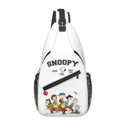 Comic Peanuts Snoopy Sling Bag Chest Crossbody Shoulder Sling Backpack Hiking Travel Daypacks Cute Cartoon Dog