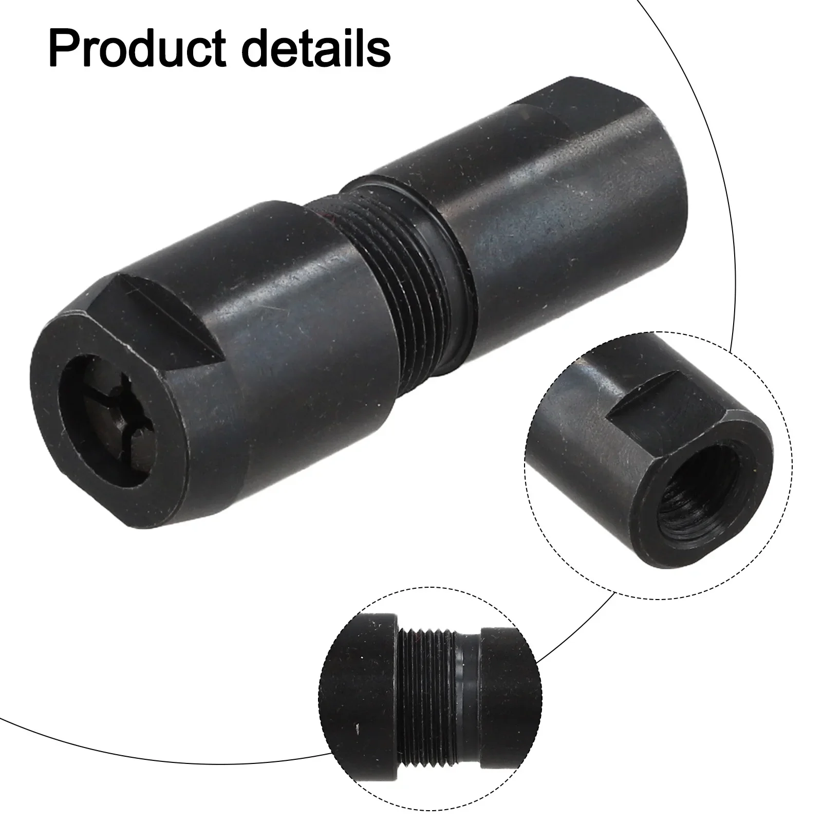 3mm 6mm Metal Grinder Adapter Thread Cutting Sanding Polishing Conversion Head For M10 Angle Grinder To Straight Drill Bit Tool