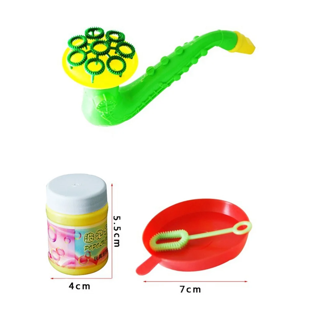 Mini Wasserspielzeug Tragbare Seifenblasenmaschine Maschine Outdoor Cartoon Horn Spielzeug Partyzubehör für Kinder Kinder (zufällig).