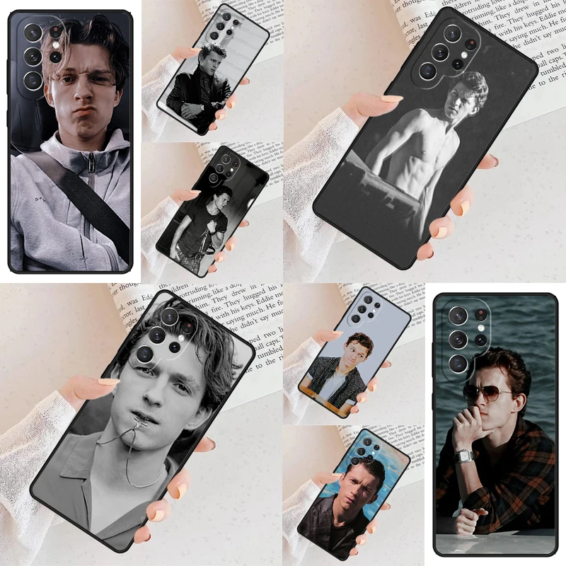 movie star Tom Holland Phone Case For Samsung Galaxy S24 S23 S22 S21 Ultra S10 Note 10 Pro S20 Plus FE S9 S8 Cover