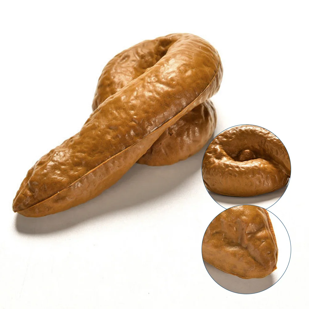 1 Pcs Practical Gag-Funny Joke Tricky Toys Mischief Turd Gag Gift Realistic Shits Poop Fake Turd Classic Shit Funny Toys
