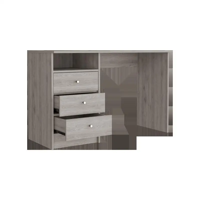 Light Gray Computer Desk for Office Space, Modern Design and Stylish Workspace Solution