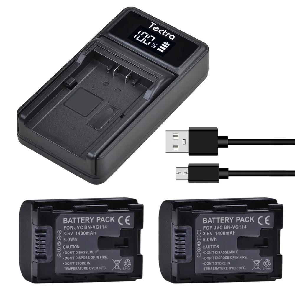 BN-VG114 batería/cargador para JVC BN-VG107 VG107U VG108U VG108E BN-VG114 VG114U VG114US batería recargable, serie JVC Everio