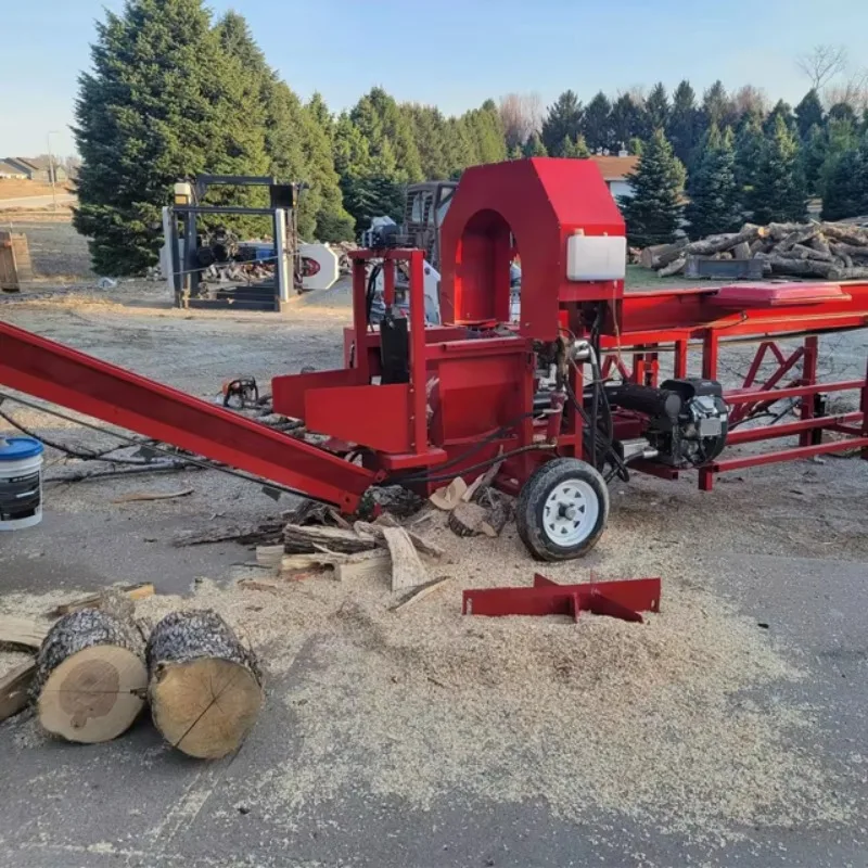 Customized New Firewood Processor /mobile Firewood Processing Machine With 25 Chainsaw E-start CE/EPA Approved