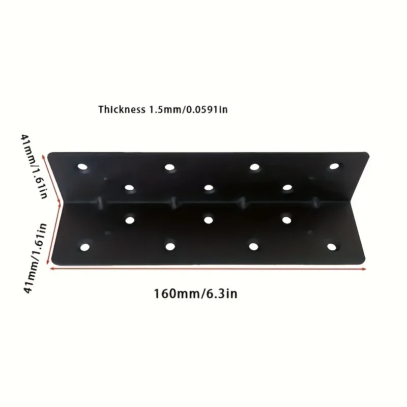 8pcs L-Shaped Angle Brackets with Screw Set Garden Fence Bracket Connectors 90° Bed Angle Angle Bracket Shelf Support Additions