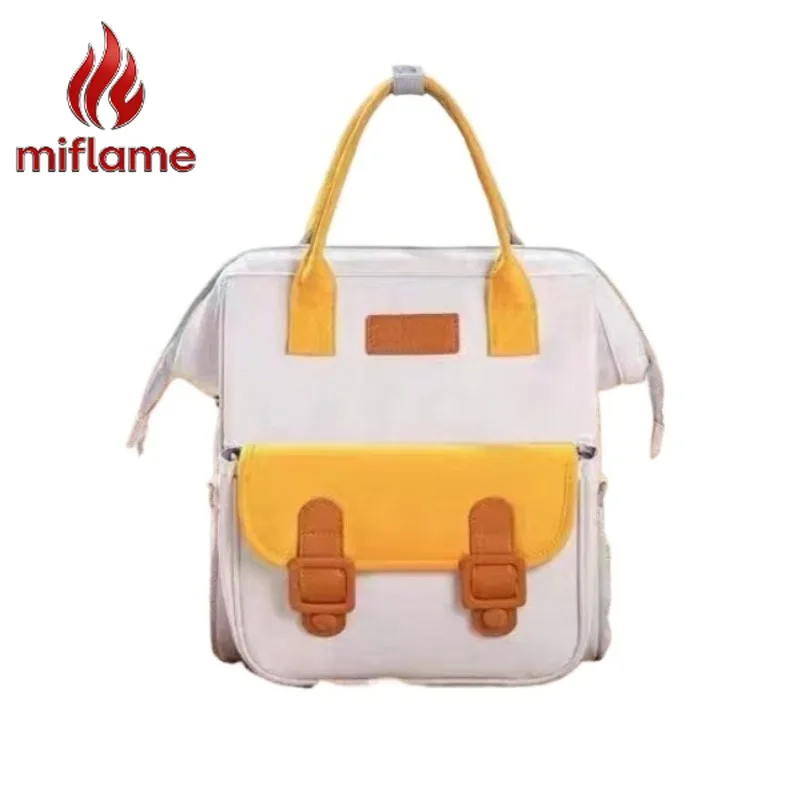 

Luxury Diaper Bag for Moms Backpack Purse Handbag Large Capacity Color Blocking Travel Baby Items Storage