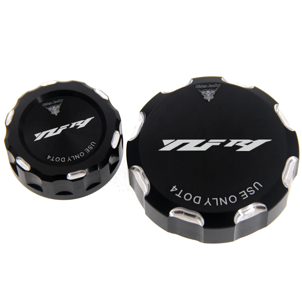 

For YAMAHA YZFR1 YZF-R1 YZF R1 2009-2023 (2010...2019 2020 2021 2022 Motorcycle Front & Rear Brake Fluid Reservoir Cover Cap