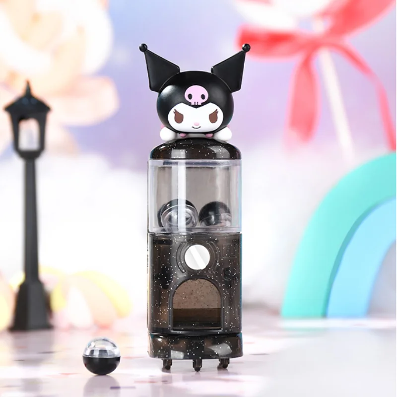 Miniso Sanrio Familie Mini Gashapon Maschine Blind Box Spielzeug Desktop-Dekoration niedlichen Cartoon-Modell Kuromi Kinder Geburtstags geschenk