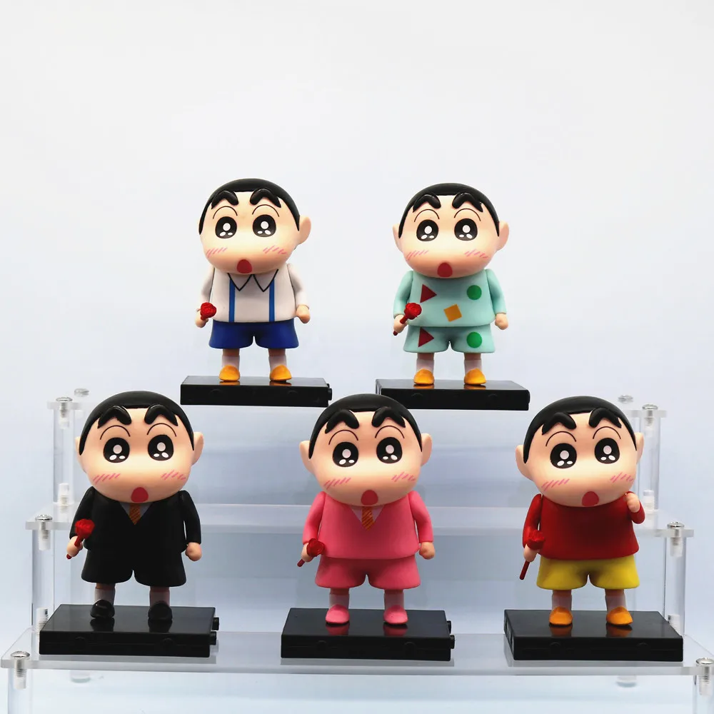 

Crayon Little Newbie Figure Rose Shin-chan Cute Anime Figure Take Hananohara Shinnosuke Doll Model Ornament