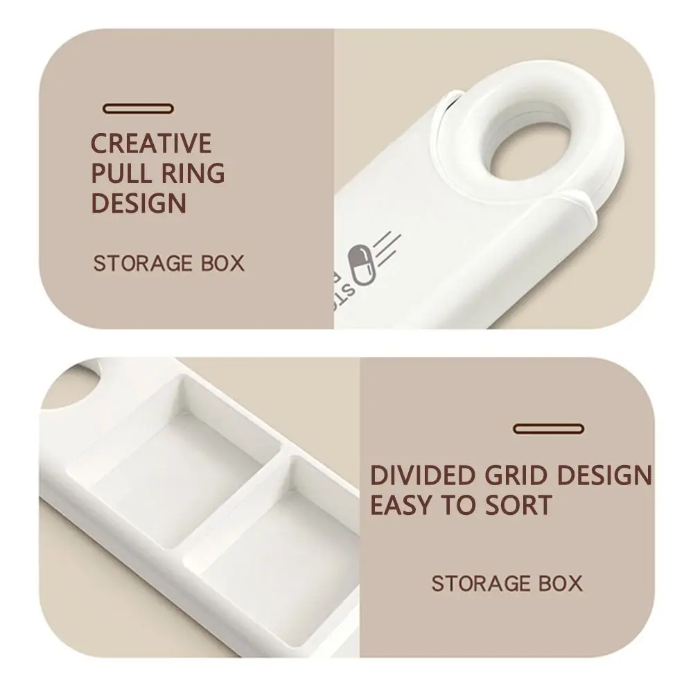 حافظة حبوب الدواء المحمولة ذات سعة كبيرة ومقاومة للرطوبة ومنظم حبوب الدواء اليومي وخفيف الوزن ومتين صندوق تخزين حبوب الدواء