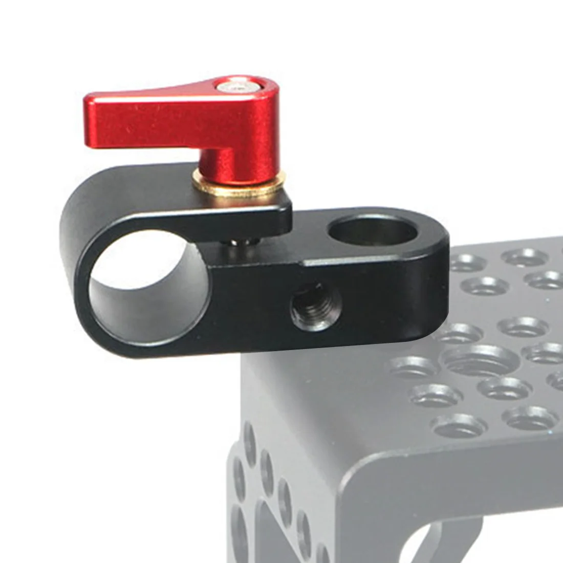 Einzel Rod Clamp 15mm Schiene Stecker Adapter Halterung mit 1/4 "-20 Gewinde Kalten Schuh Halterung für DSLR käfig Rig Mikrofon Licht Halter – Detail 21