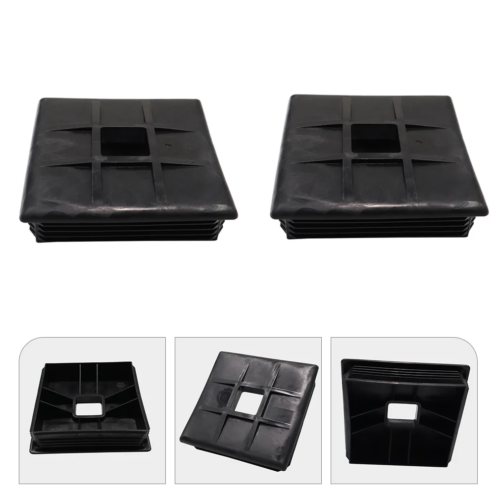 

2Pcs Square End Cap 4Inch ABS RV Sewer Cap For Camper Travel Trailer Sewer Hose Cover Plug Durable Accessories