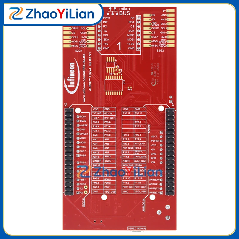 KITA2GTC334LITETOBO1 AURIX TC334 Lite Kit TriCore 32 Bit MCU Evaluation Board