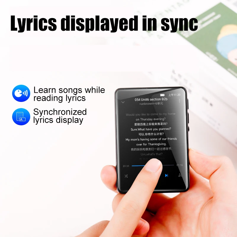 Famue PA03 Android Bluetooth مشغل MP3/MP4 صوت بدون فقدان | شاشة 2.8 بوصة | 80 جيجابايت | واي فاي | يوتيوب/تويتر/سبوتيفي تنزيل SQ HIFI #5