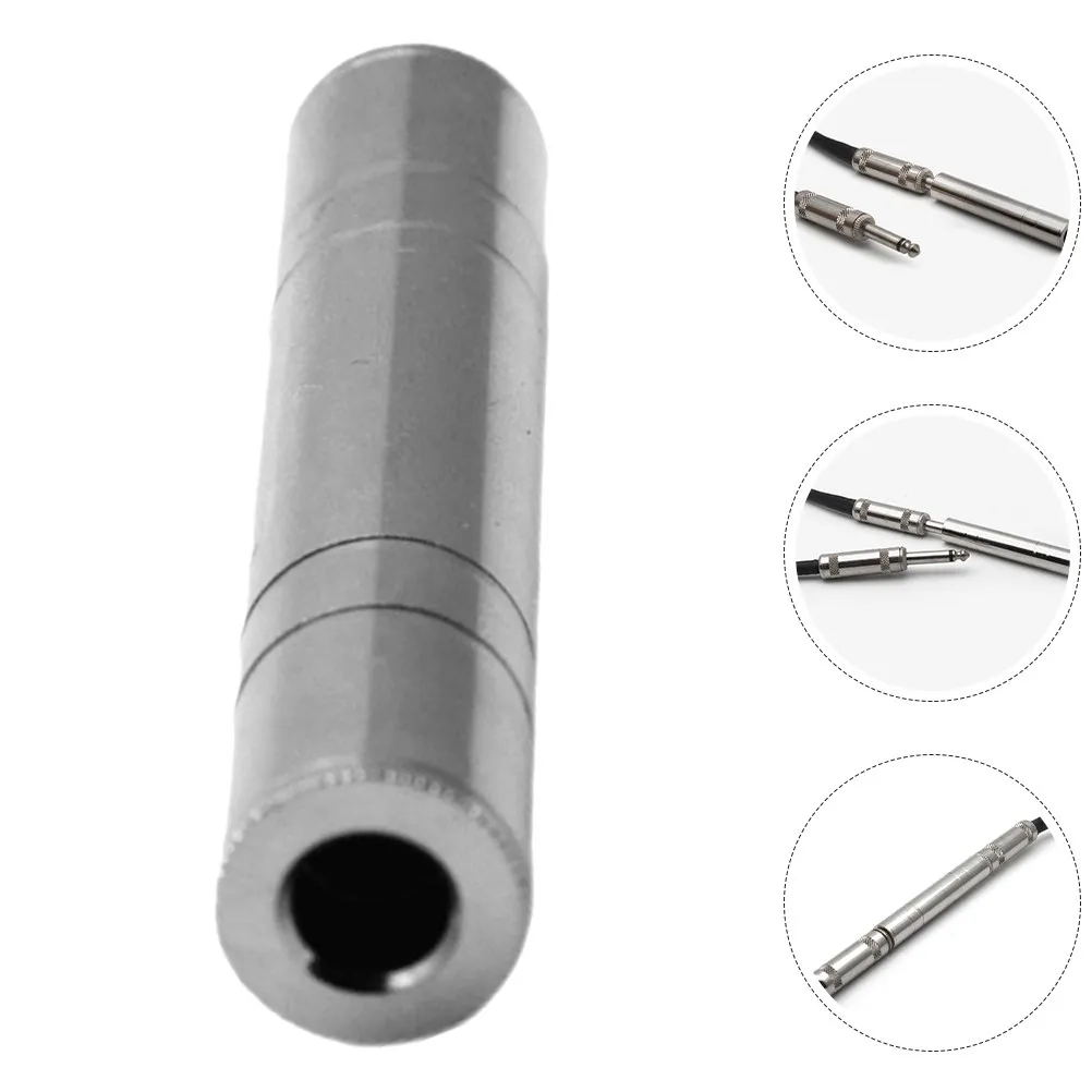 3Pcs Professional Audio Adapter 6.35mm Female to Female Stereo Cable Converter for Guitar Bass Tone Generator Pa Speaker