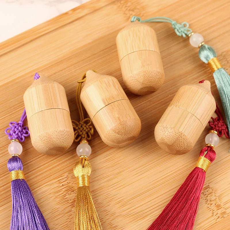 

1ml Bamboo Roll On Bottle For Essential Oils Clear Glass Inner With Natural Bamboo Wooden Shell Refillable Perfume Bottles