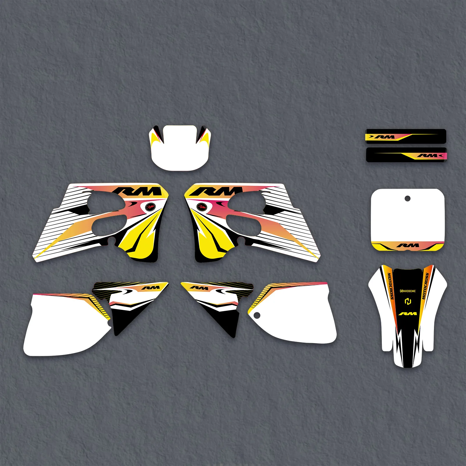 

NICECNC For Suzuki 1993 1994 1995 RM 125 RM 250 RM125 RM250 Motorcycle Fairing Graphics Background Decals Sticker Customize