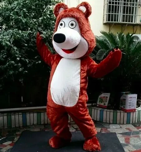 

New Adult Halloween Christmas Bear Mascotte Fancy Dress Cartoon Mascot Costume Plush Fancy Dress Mascot Costume