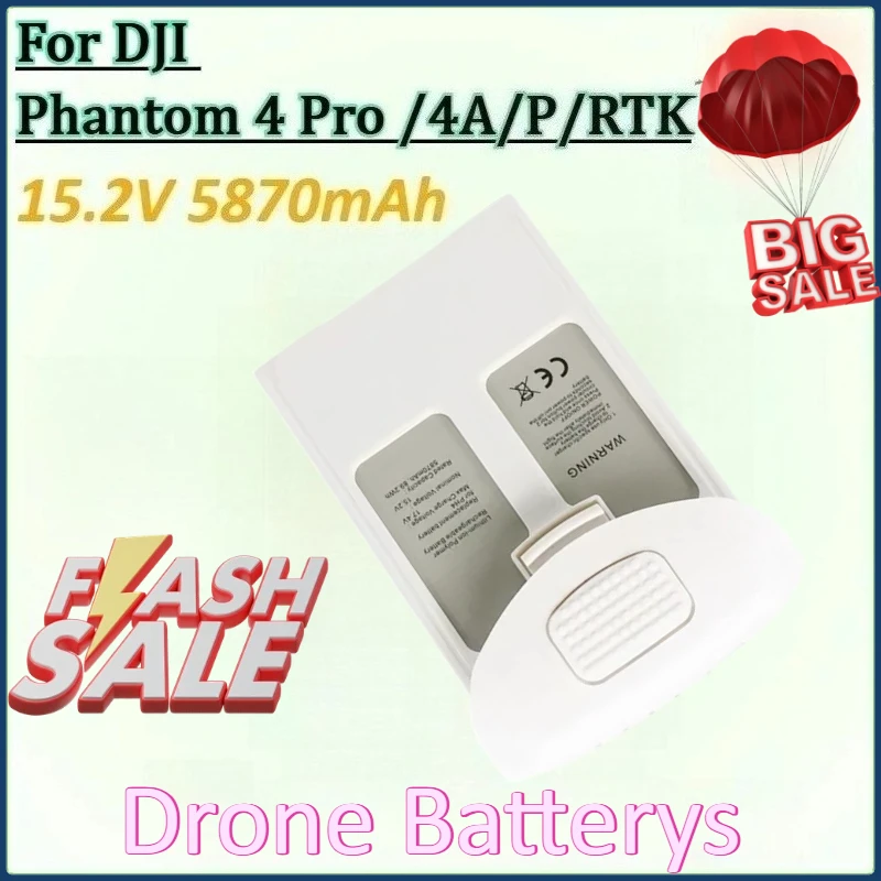 

New 15.2V 5870mAh for DJI Phantom 4 Pro Drone Battery Flight Time 30 Minutes Phantom 4/4 Pro V2.0 /4 AdvancedSeries Accessories