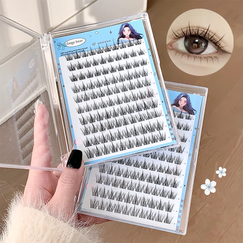 Gege Bear Glue-Free False Eyelashes, Creating Solar System Eyelashes, Long, Thick and Distinct False Eyelashes