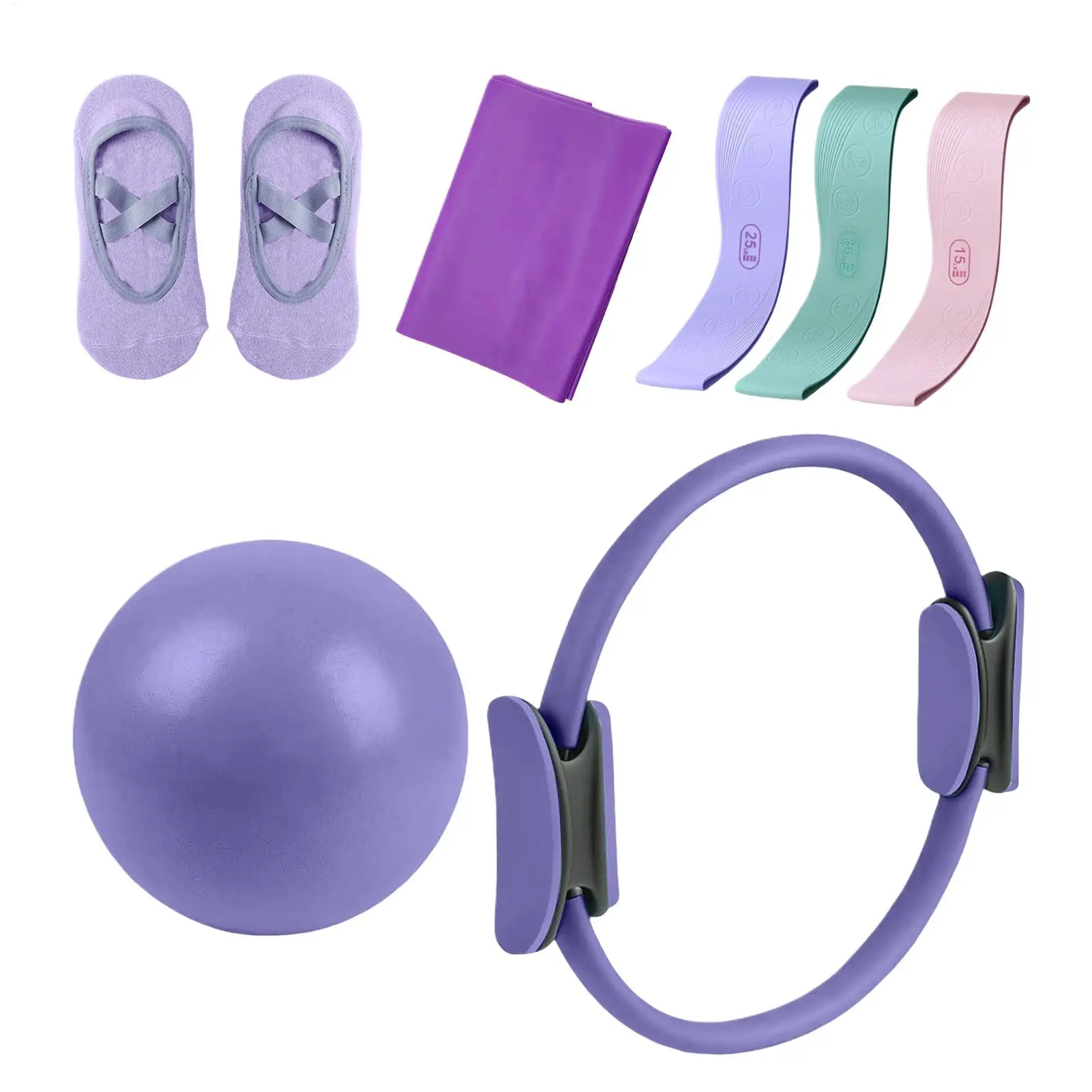 

Pilates Kit Home Yoga Pilates Kit Anti Slip 7 Pieces/Set Multifunctional Trainer For Workouts Training Training Exercise Body