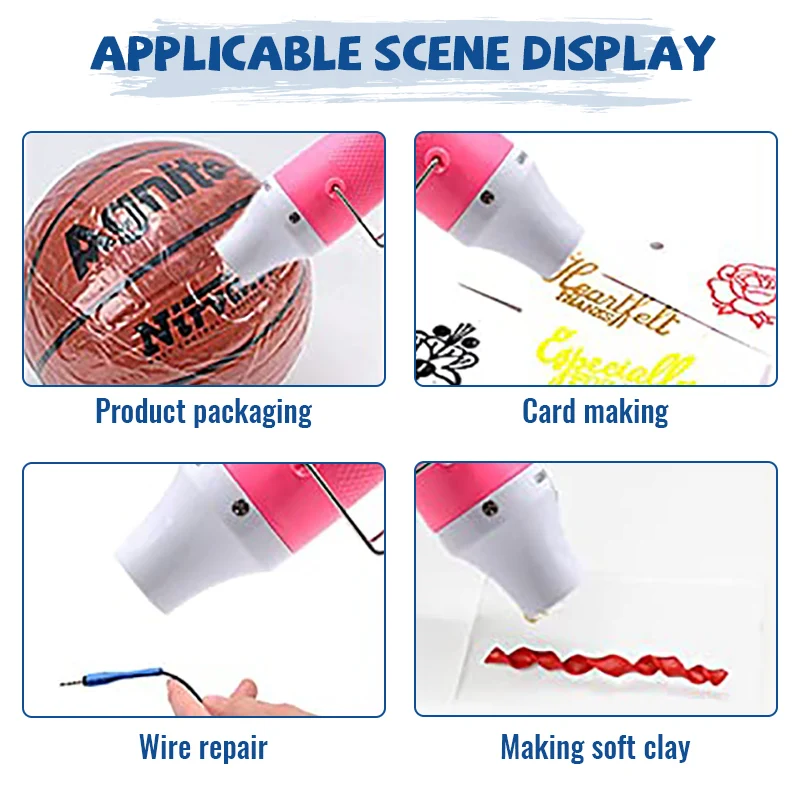 Hot Air Gun Using Heat Gun Electric Power Tool Hair Dryer Soldering Wrap Blower Heater Shrink Plastic Air Heat Gun Repair Tools