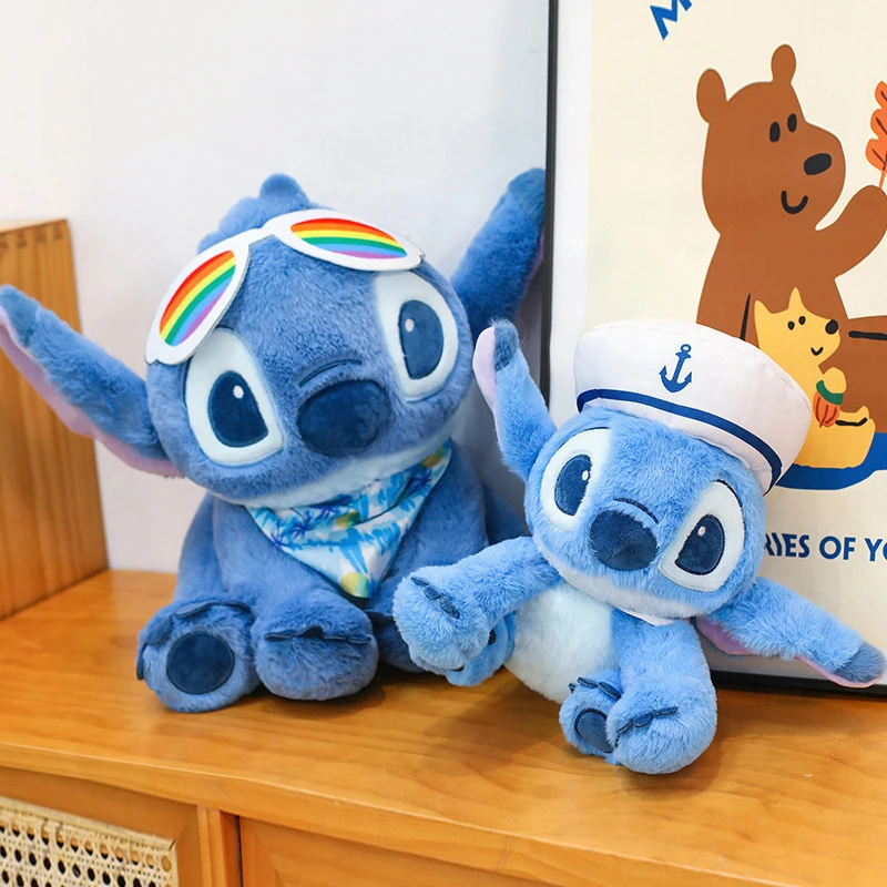 

Kawaii плюшевая стежка, мягкая кукла, темно-синее летнее издание, милая игрушка для детей, подарок на день рождения, Рождество, плюшевое животное, коллекционная