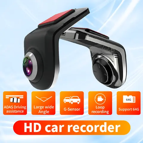 HD Dash Mini Cam Car USB ADAS DVR Special For Android Multimedia Player AHD Camera Video Front Recorder Reverse Vision