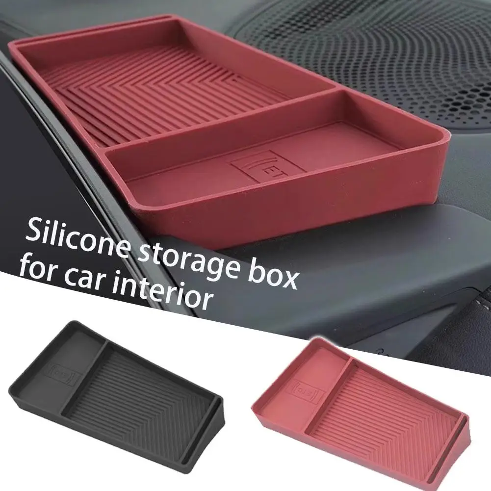 

For BMW X5X6X7 2025 Central Control Screen Rear Storage Box Car Interior Accessories silicone Dashboard Storage Tray