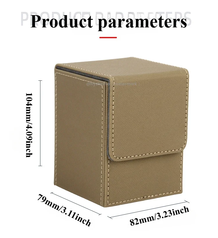 Trading Card Storage Box for 100+Single Sleeved Cards with 2 Dividers Commander Deck Box Compatible with Mtg Card Case